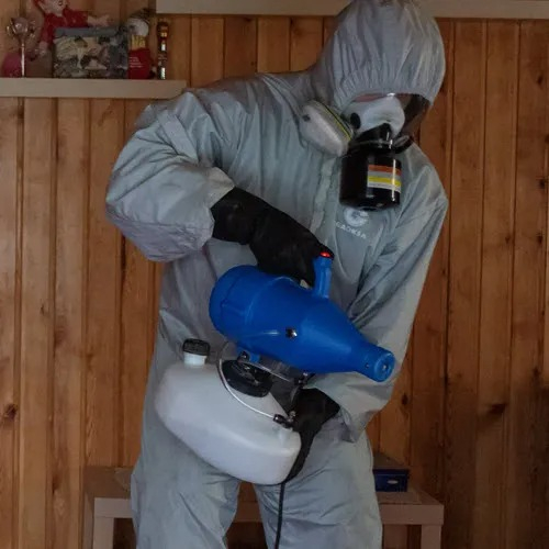 ФОТО Дезинфекция в поселке Московской области Барвиха