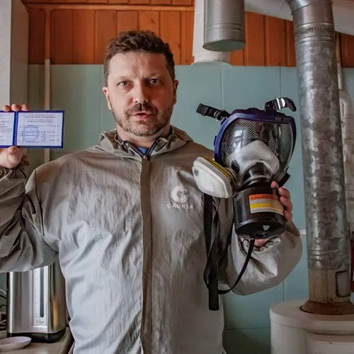 ФОТО Удаление плесени в поселке Московской области Барвиха